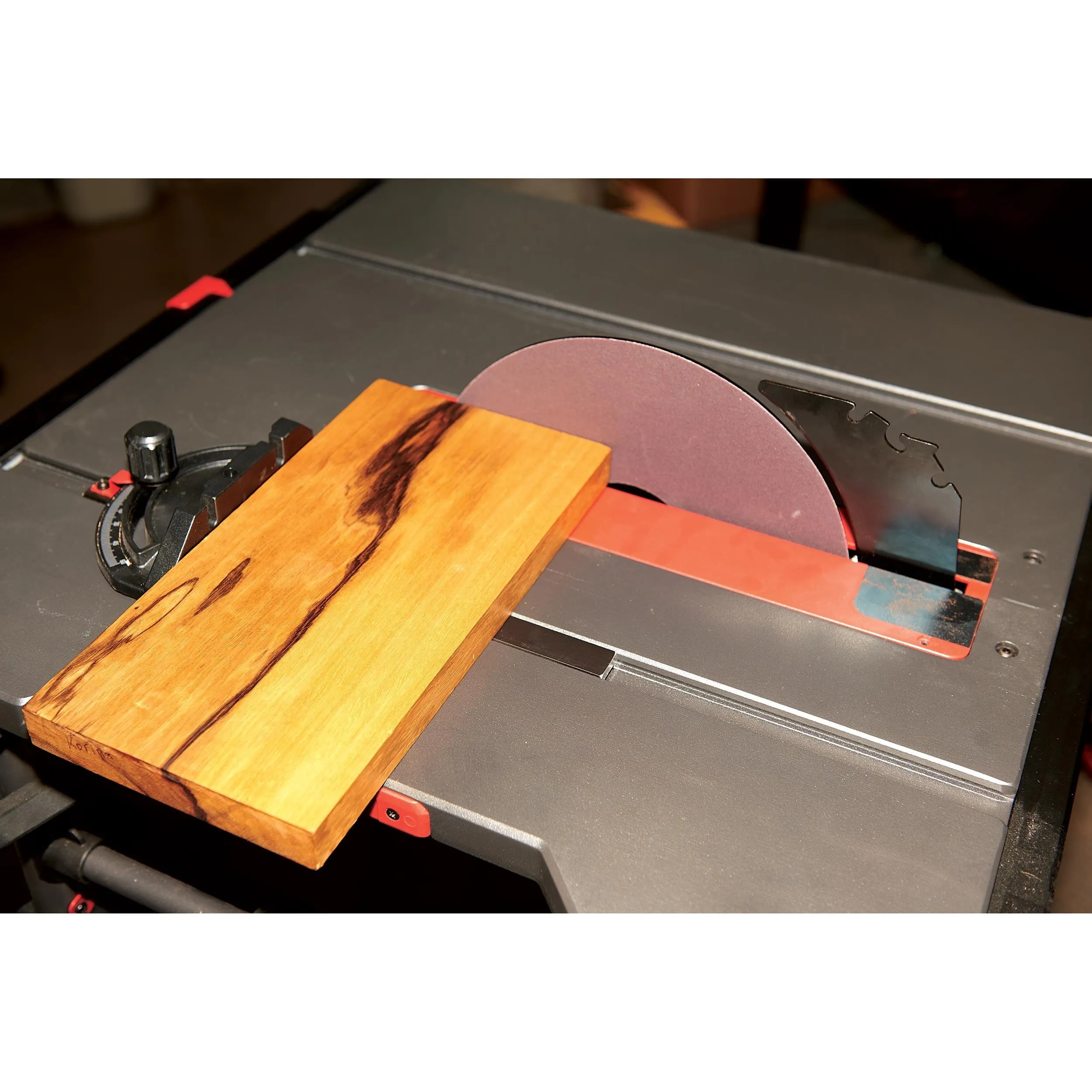 10" Table Saw Sanding Disc and Calibration Plate