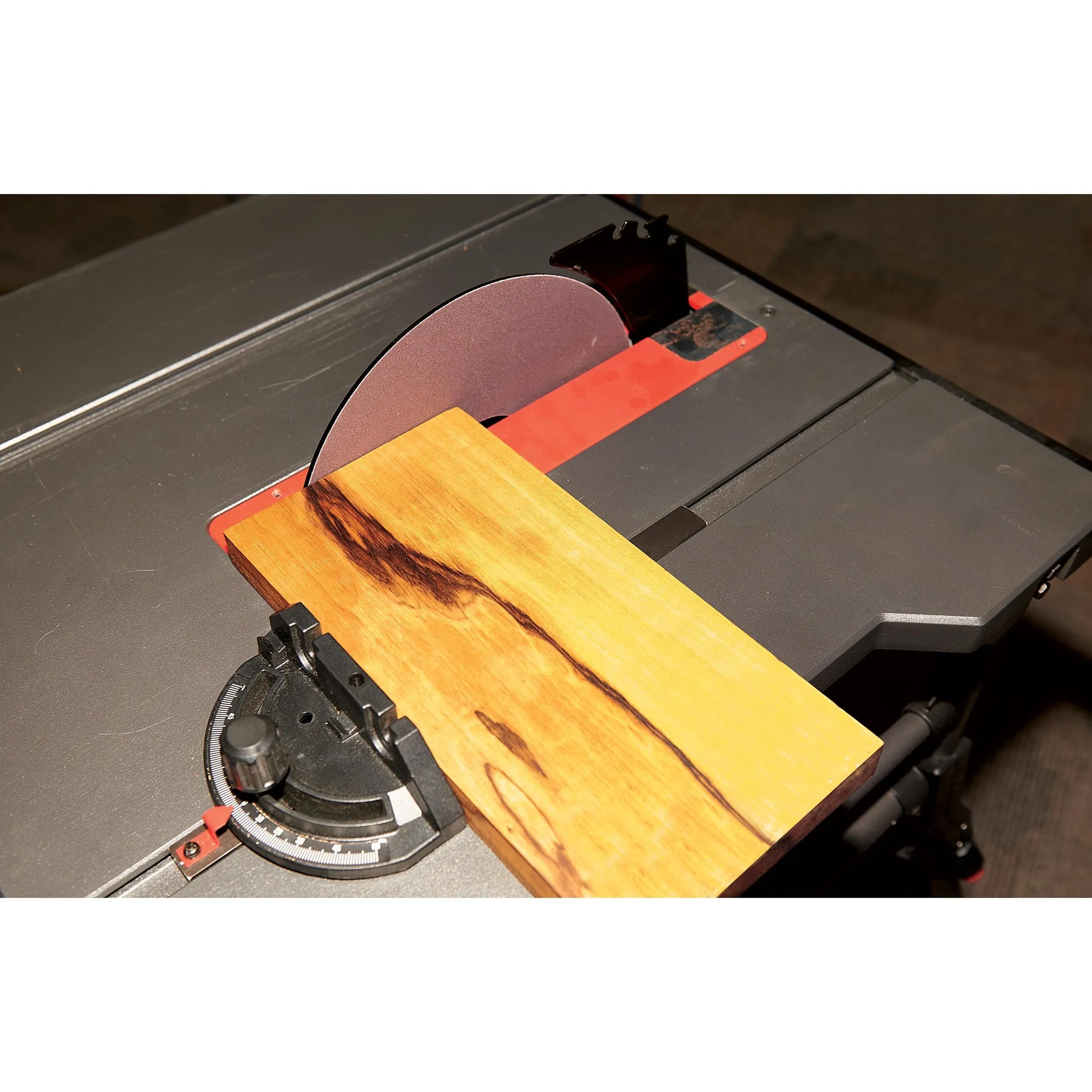 10" Table Saw Sanding Disc and Calibration Plate