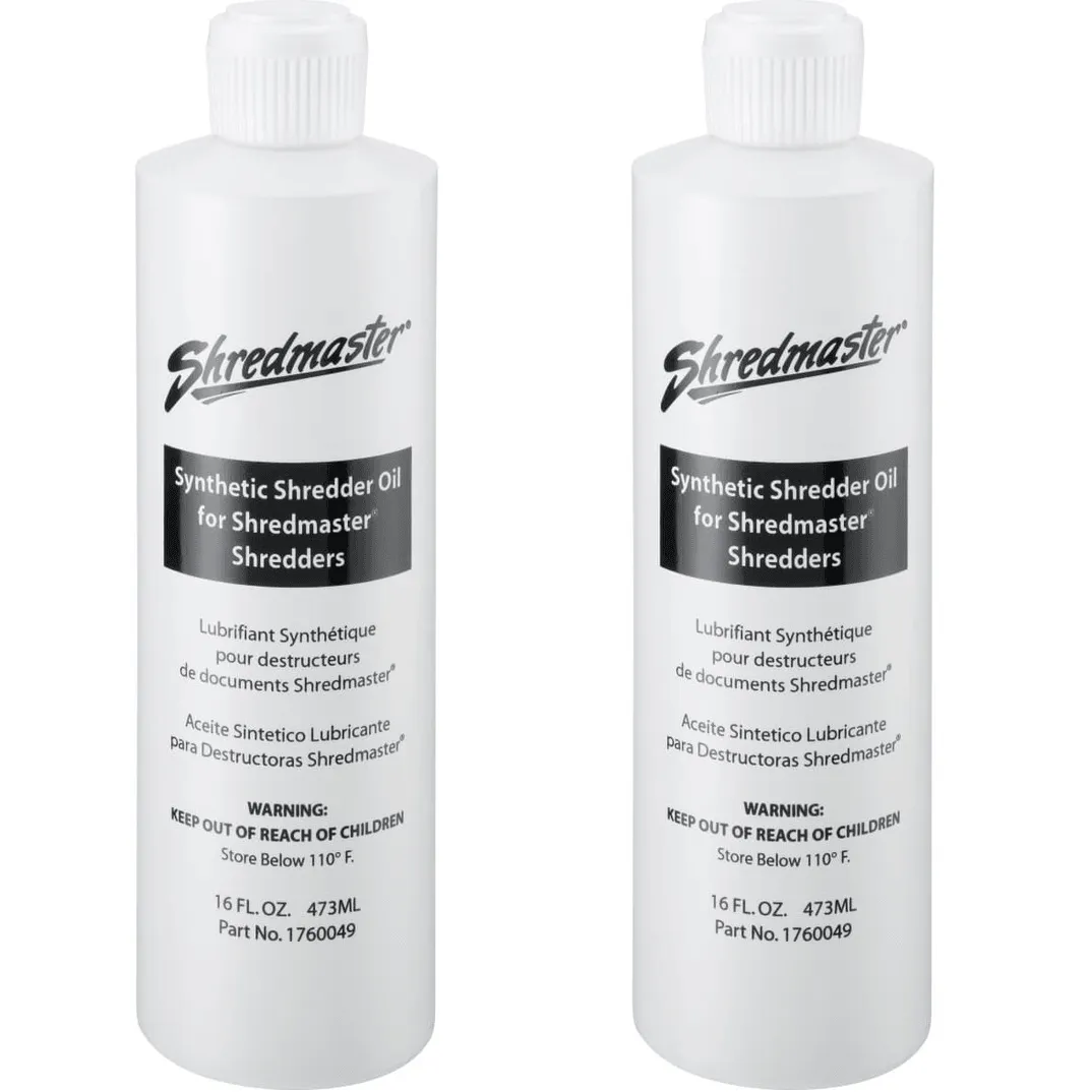 2 Pack Rexel Shredmaster Shredder Oil Lubricant 473mL