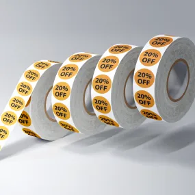 20% Off Labels | 500x 1"