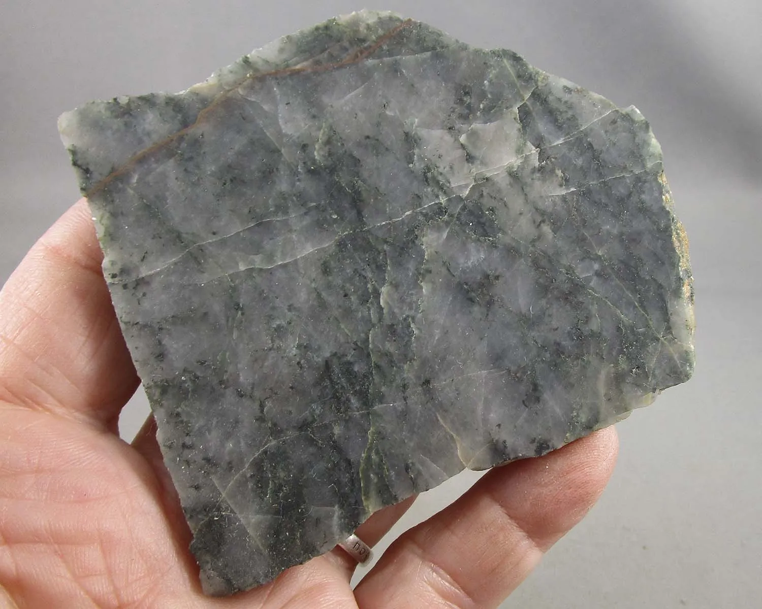 25% OFF!  Chlorite in Quartz Slice 1pc B075-4