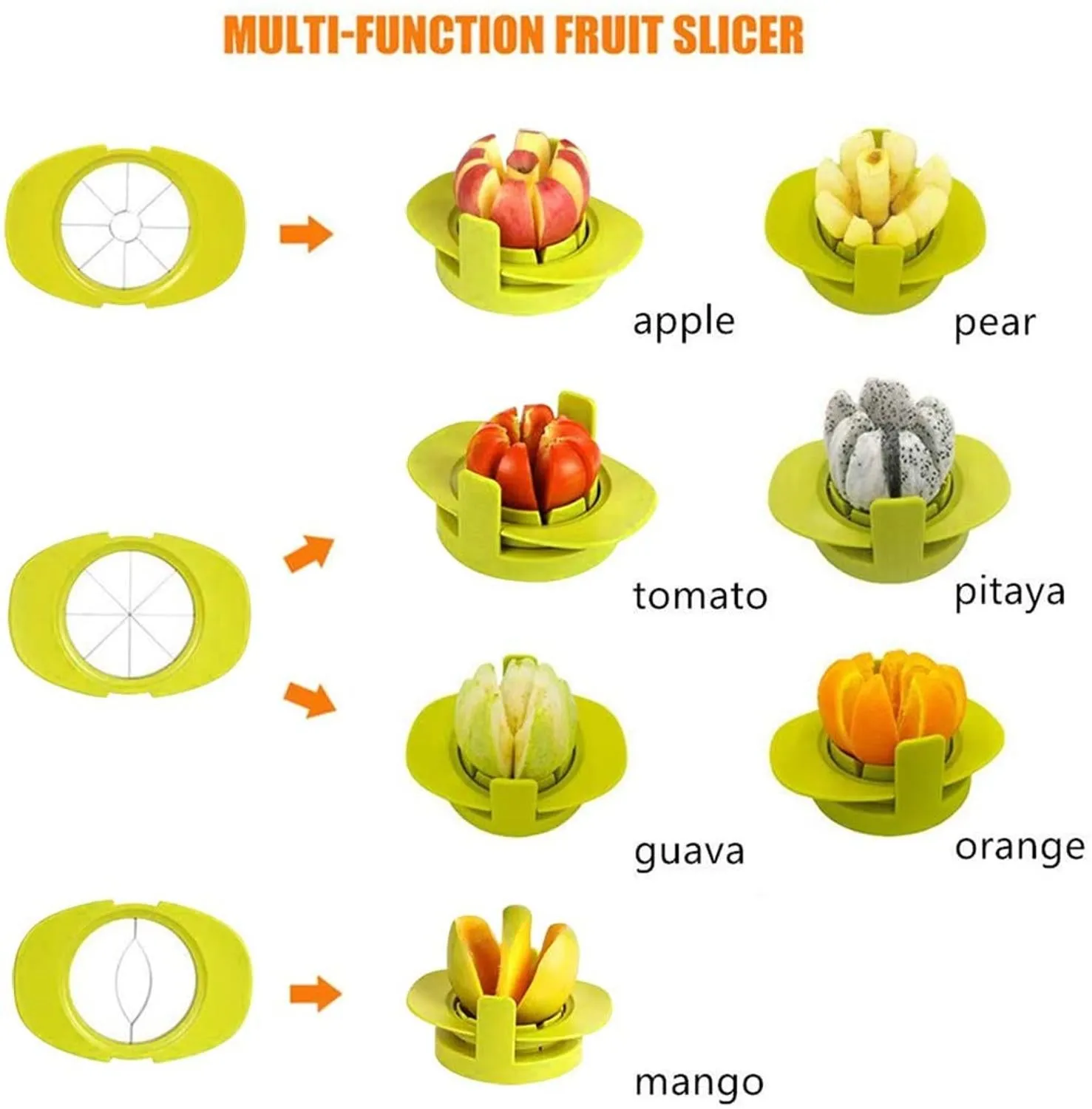 4-in-1 Fruit and Vegetable Slicer with Base
