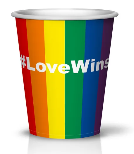8oz #LoveWins Paper Hot Cup 500ct