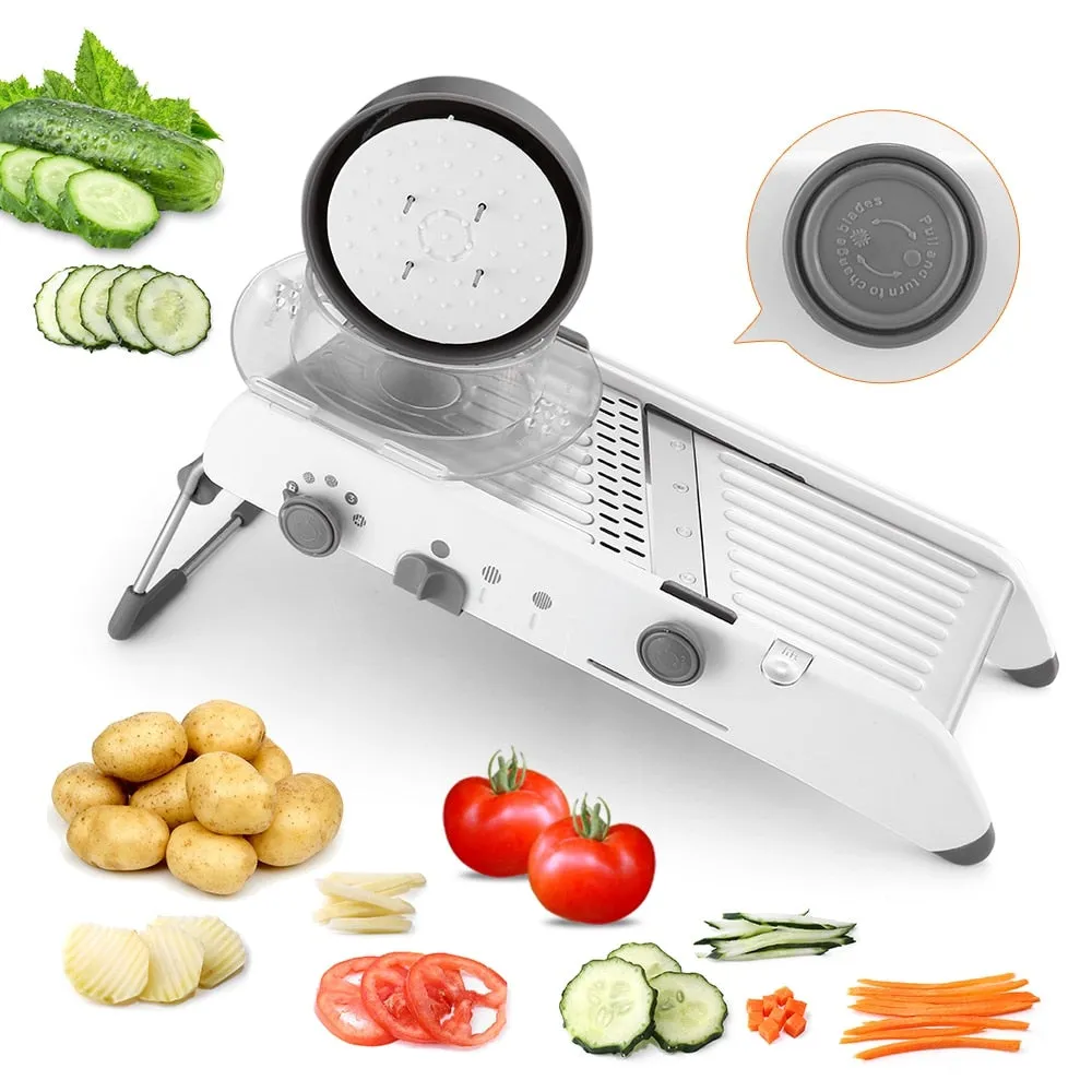 Adjustable Professional Mandoline Slicer Grater