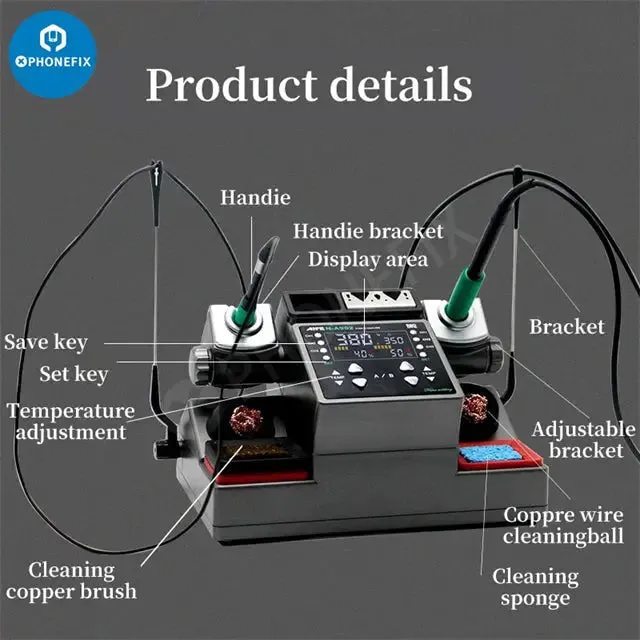 AIFEN A902 Double Welding Station C210 C245 C115 Soldering Tool