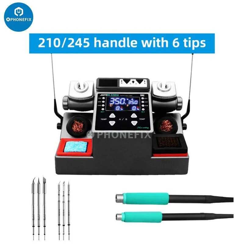 AIFEN A902 Double Welding Station C210 C245 C115 Soldering Tool