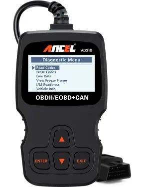 ANCEL AD310 Classic Enhanced Universal OBD II Scanner Car Engine Fault Code Reader.