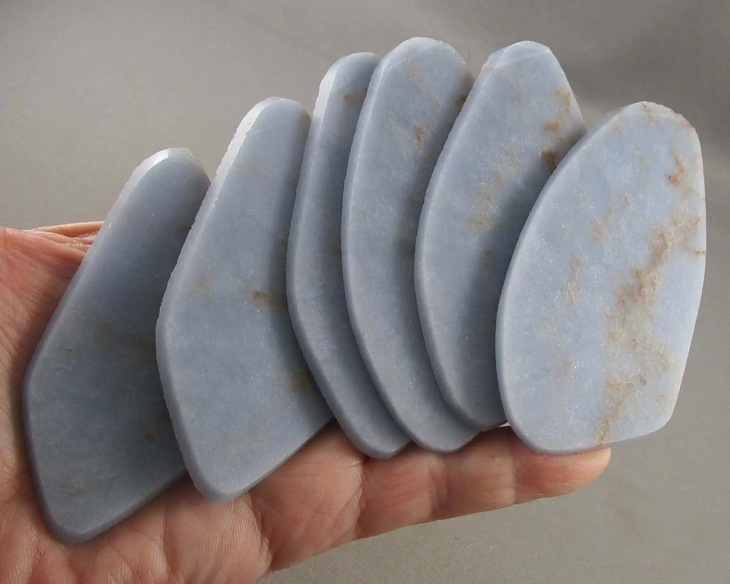 Angelite Stone Slice 1pc J214