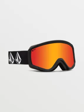 Attunga Youth Goggle - Matte Black Stone / Red Chrome