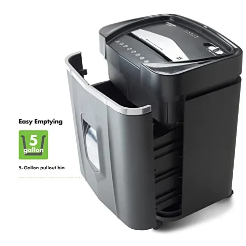 Aurora Anti-Jam 16-Sheet Crosscut Paper/CD and Credit Card Shredder/ 5-Gallon pullout Basket 30 Minutes Continuous Run Time