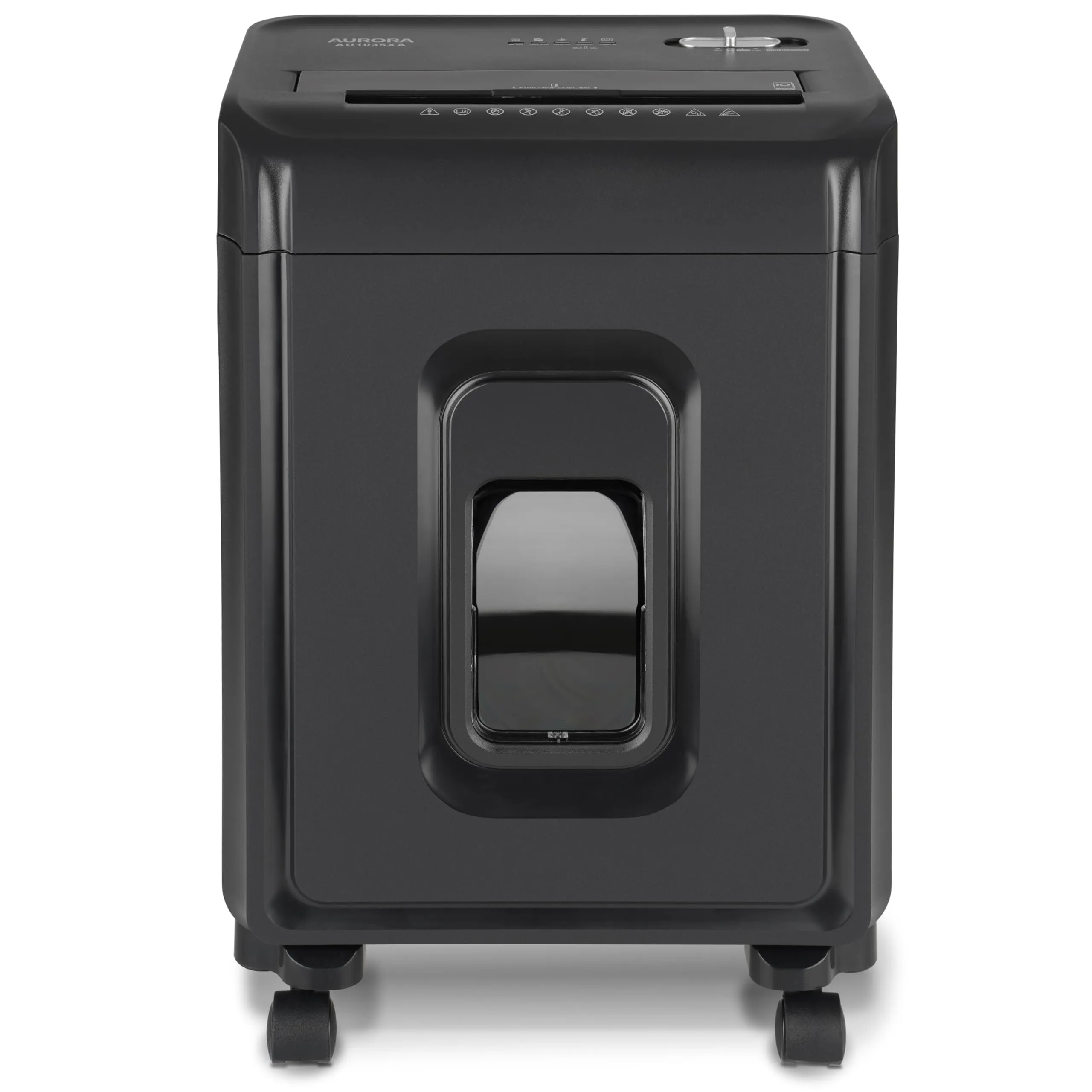 Aurora AU1035XA 10-Sheet Crosscut Paper/Credit Card Shredder with 4-Gallon Pullout Wastebasket