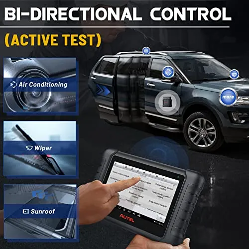 Autel Scanner MP808BT PRO, 2-Year Update 700$, 2024 OS 11 ECU Coding as MS906 Pro MP900BT, BT Ver of MX900 MK900 MS906 MP808S MK808S MK808Z, 3000  Bidirectional Diagnostics, 30  Reset, OE All Sys, FCA