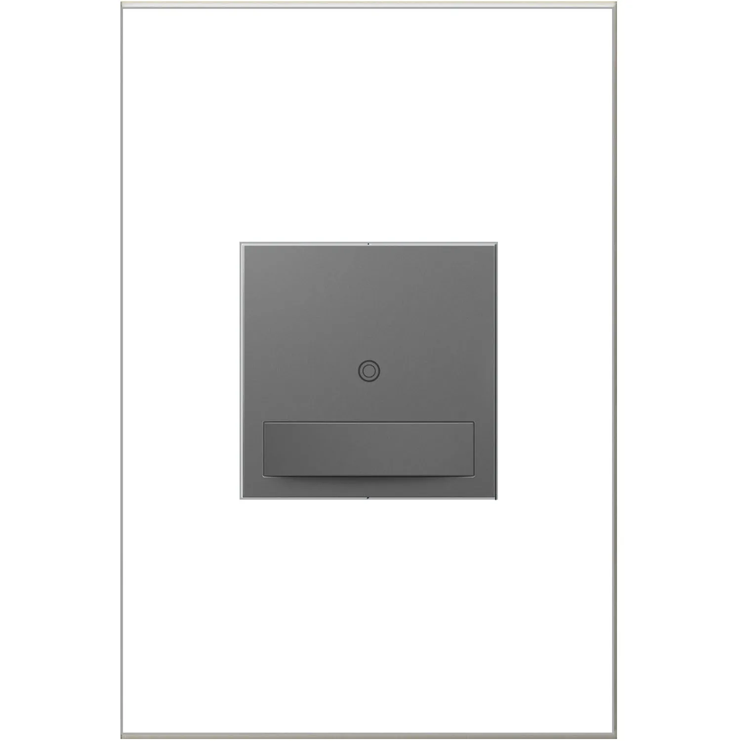 Auto-On/Auto-Off Sensaswitch from the Adorne Collection in Magnesium Finish by Legrand