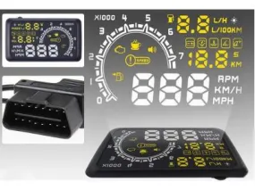 Automotive ODB II 5.5 Inch Car HUD Head Up Display Projector