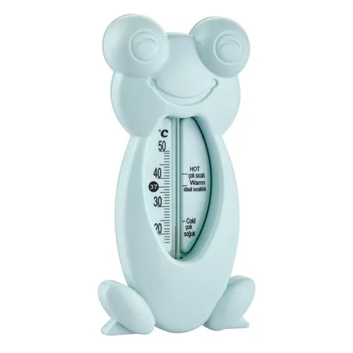 Babyjem Frog Bath & Room Thermometer for Babies, Newborn, Turquoise, 0 Months 