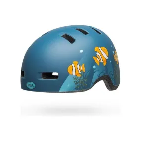 Bell Bike Lil Ripper Bicycle Helmets Clown Fish Matte Gray-Blue Toddler