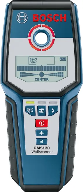 Bosch GMS120 Digital Multi-Scanner with Modes for Wood, Metal, and Live Wiring