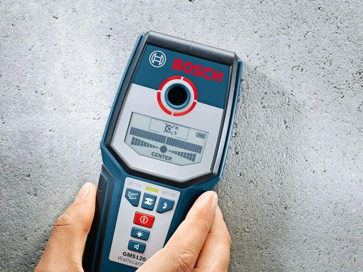 Bosch GMS120 Digital Multi-Scanner with Modes for Wood, Metal, and Live Wiring