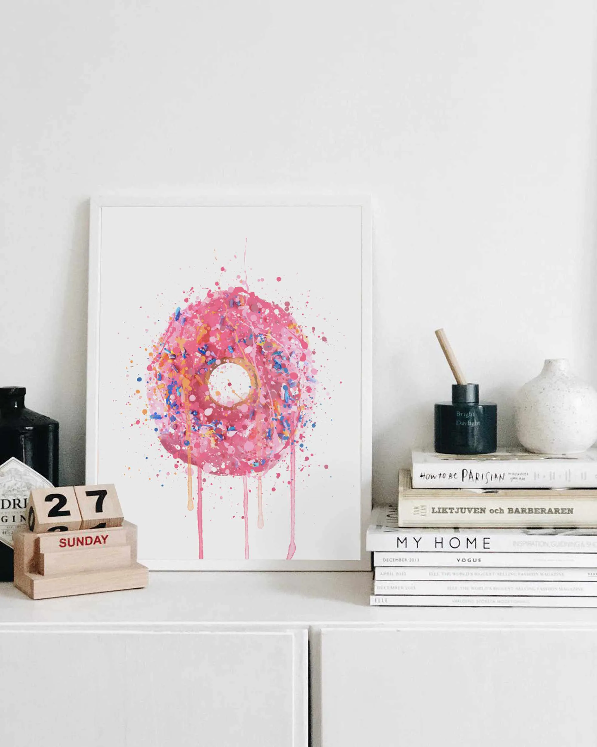 Cake Wall Art Print 'Doughnut'