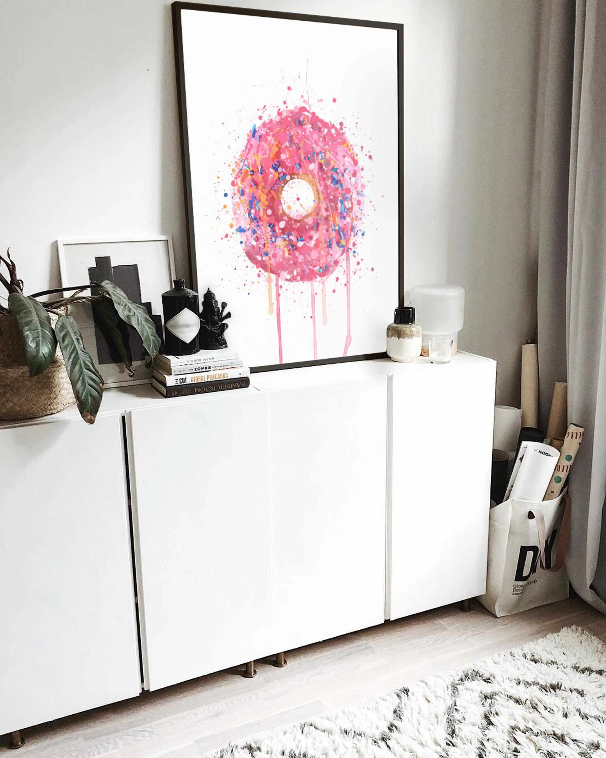 Cake Wall Art Print 'Doughnut'