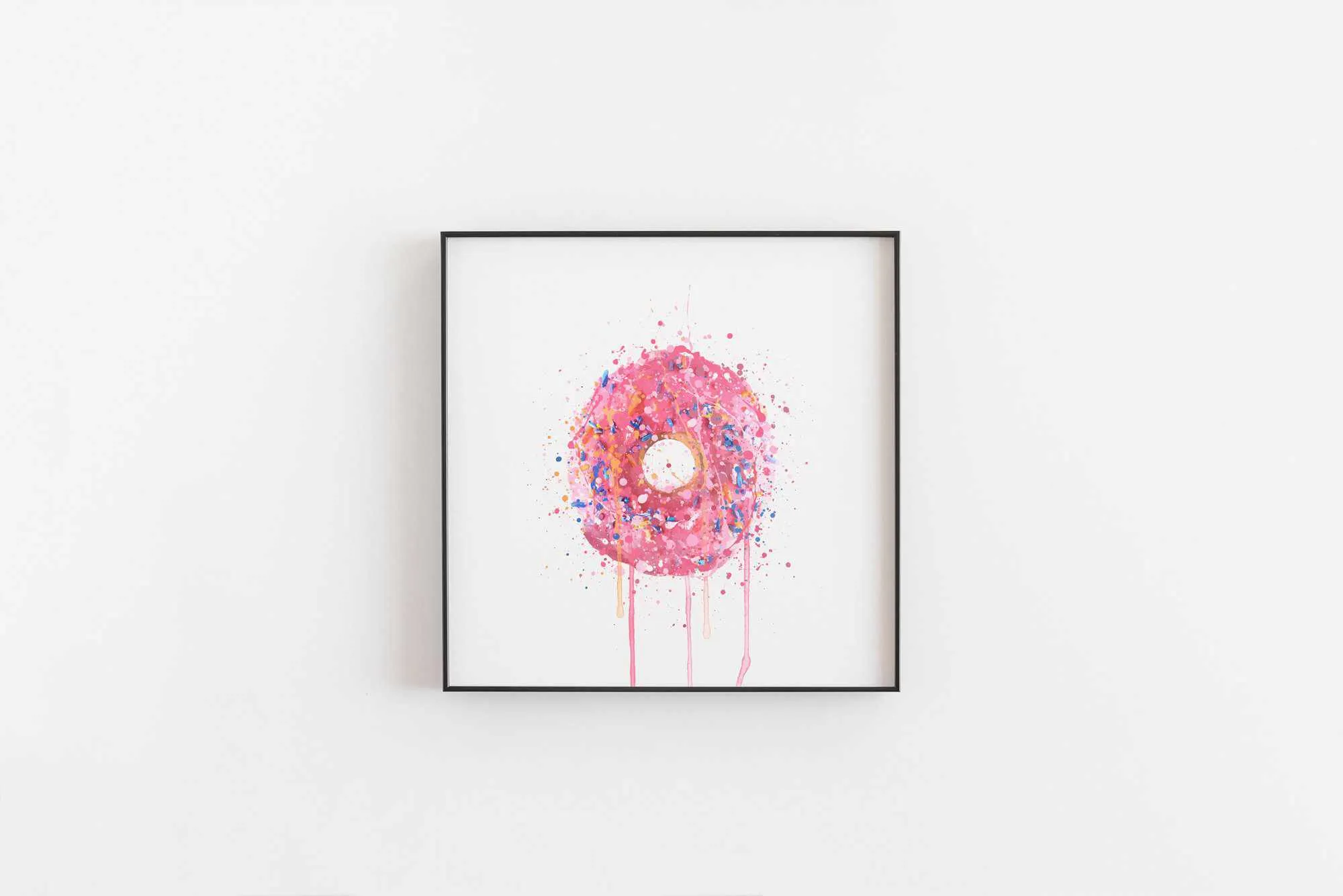 Cake Wall Art Print 'Doughnut'
