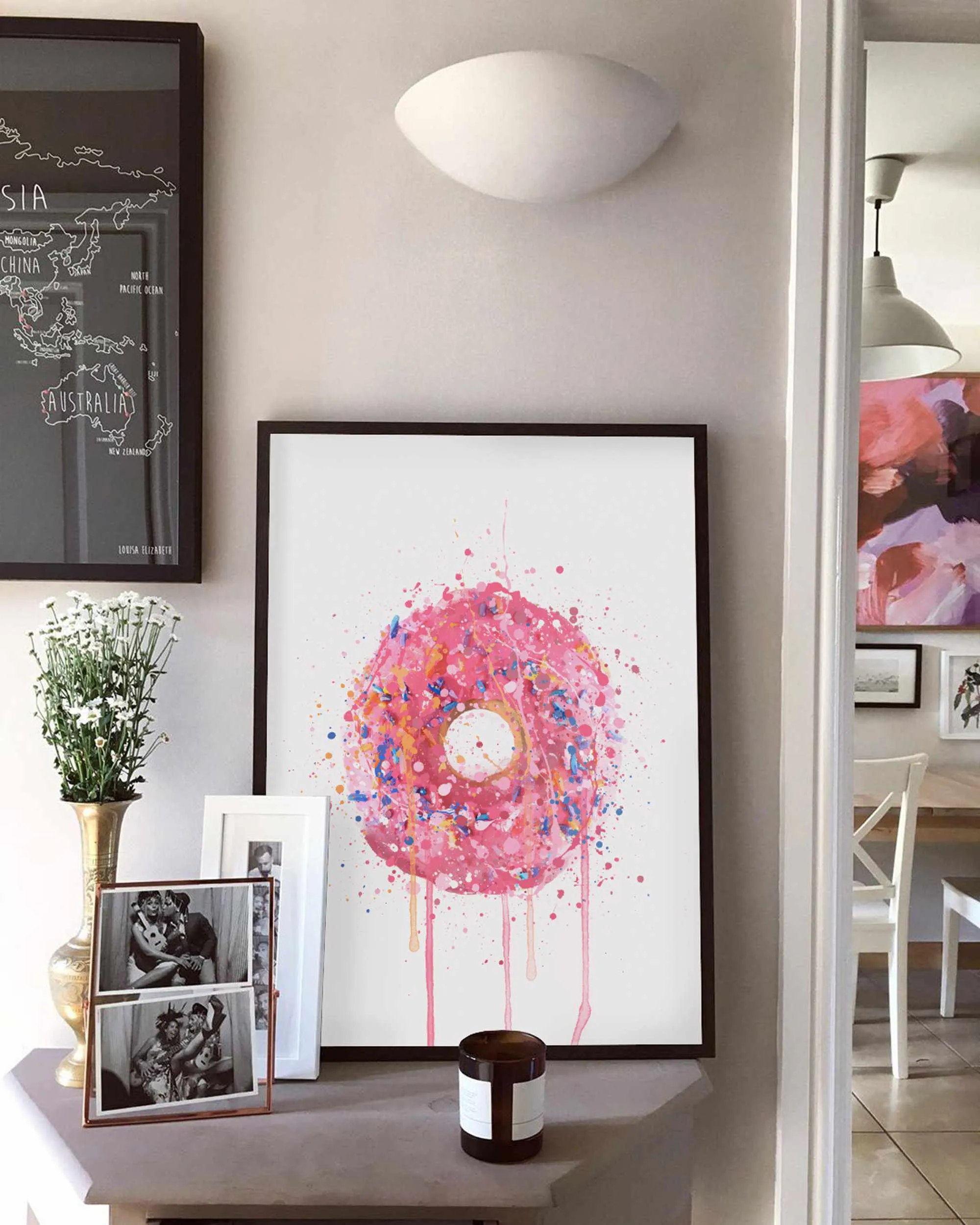 Cake Wall Art Print 'Doughnut'