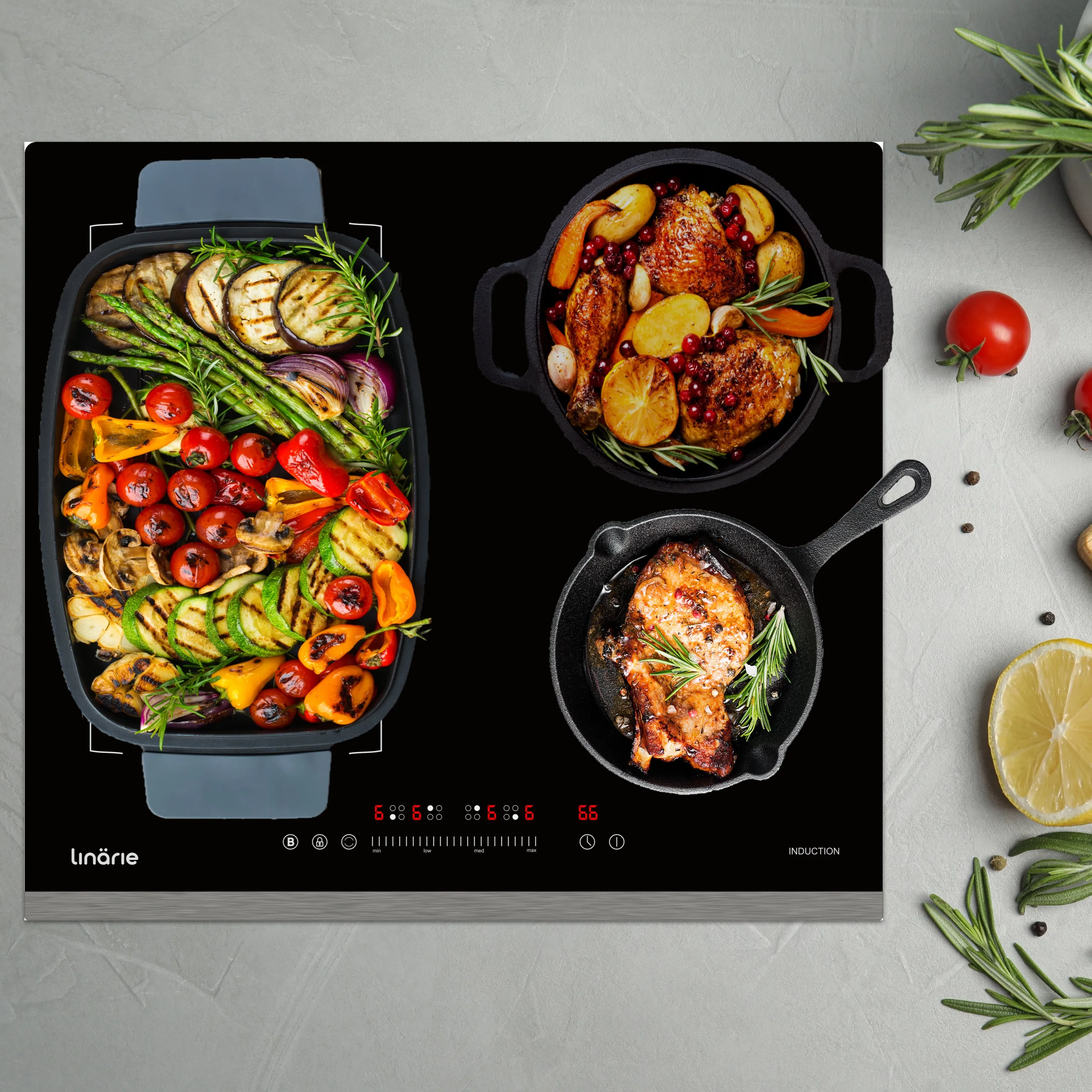 Cannes 60cm 4 Zone Induction Cooktop with Flex Zone LS60I1F2Z