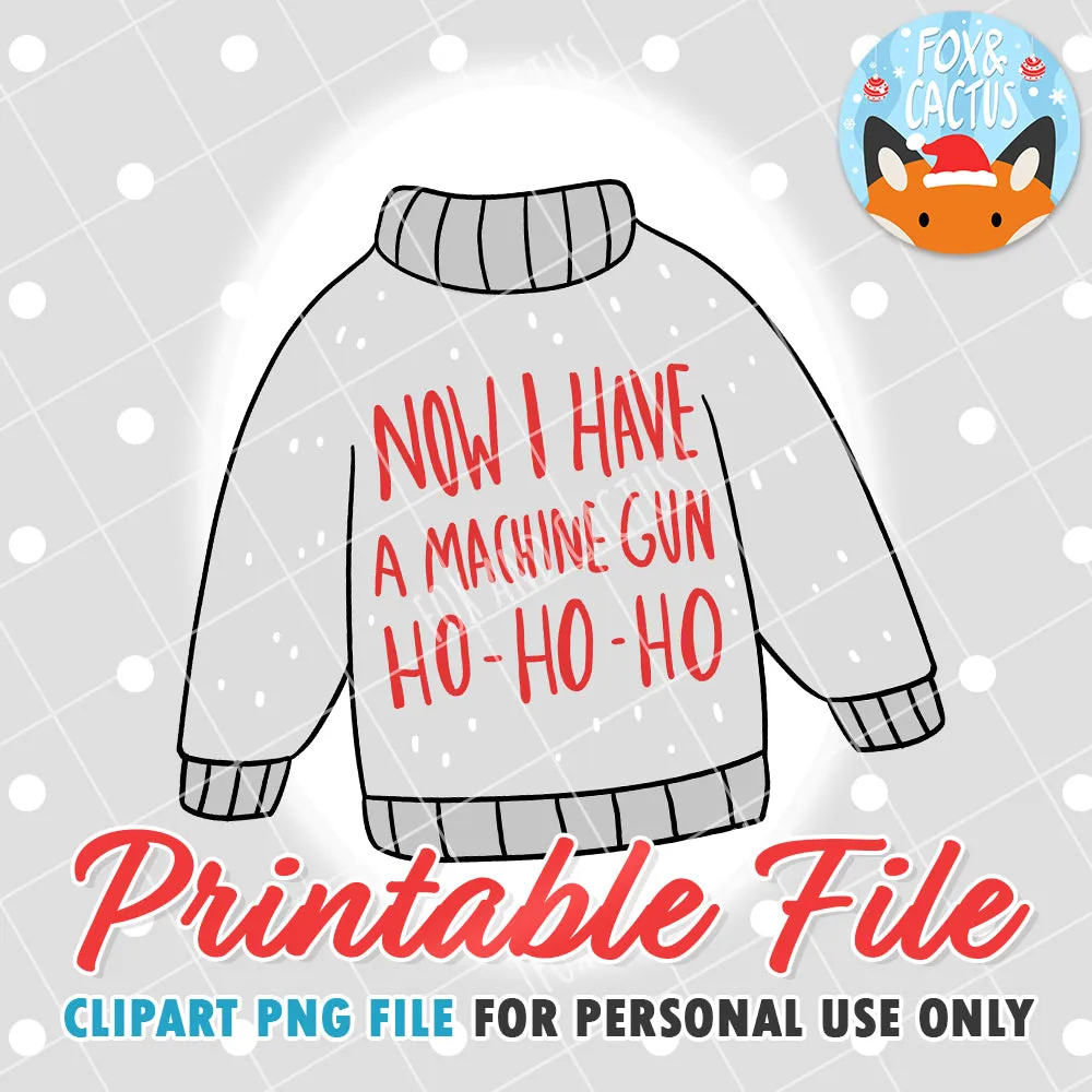 Christmas Sweater (DIGITAL DOWNLOAD) - Printable/Clipart File - Personal Use Only