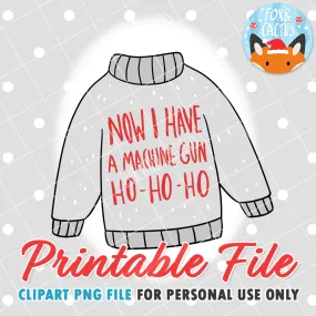Christmas Sweater (DIGITAL DOWNLOAD) - Printable/Clipart File - Personal Use Only