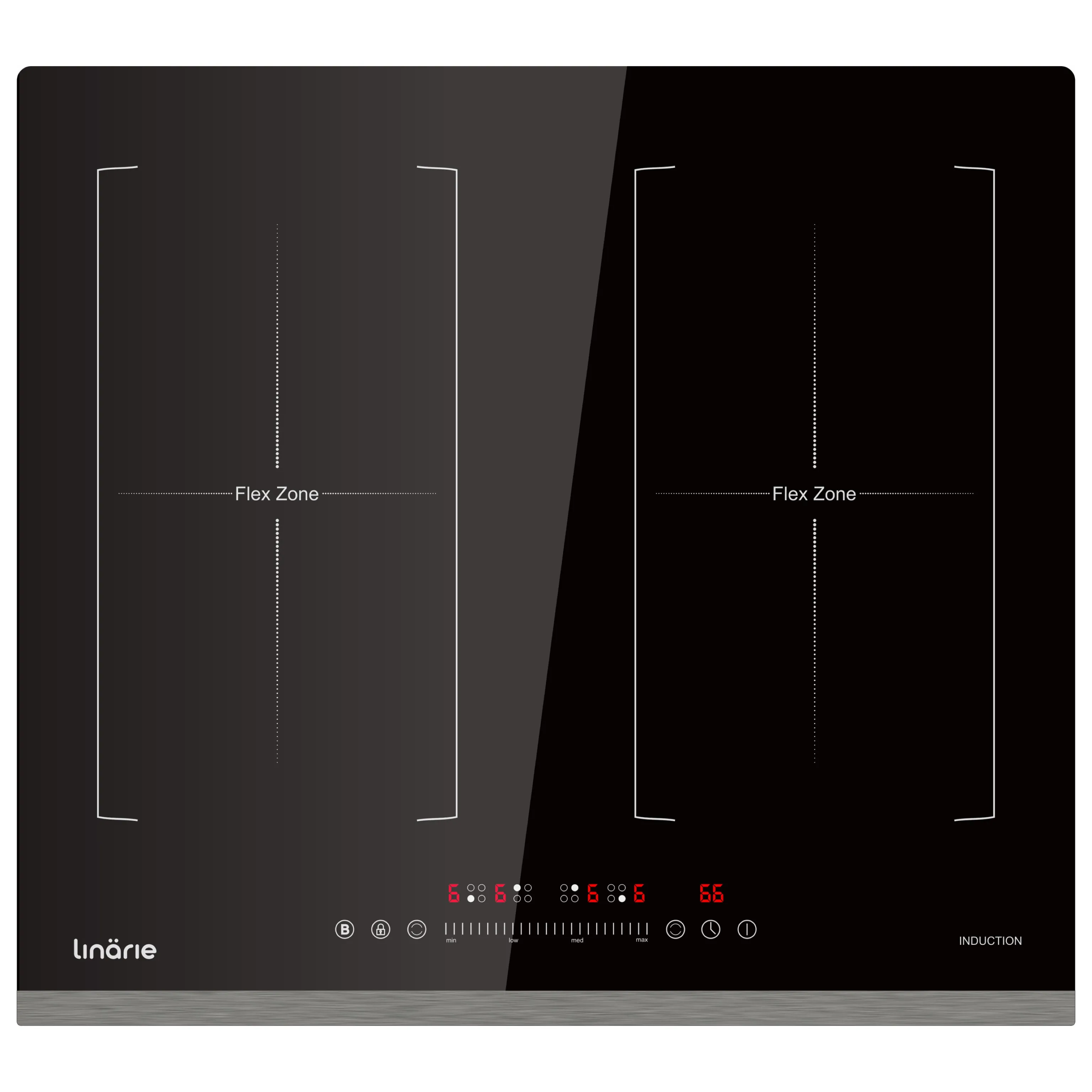 Dijon 60cm 4 Zone Induction Cooktop with Double Flex Zone LS60I2F