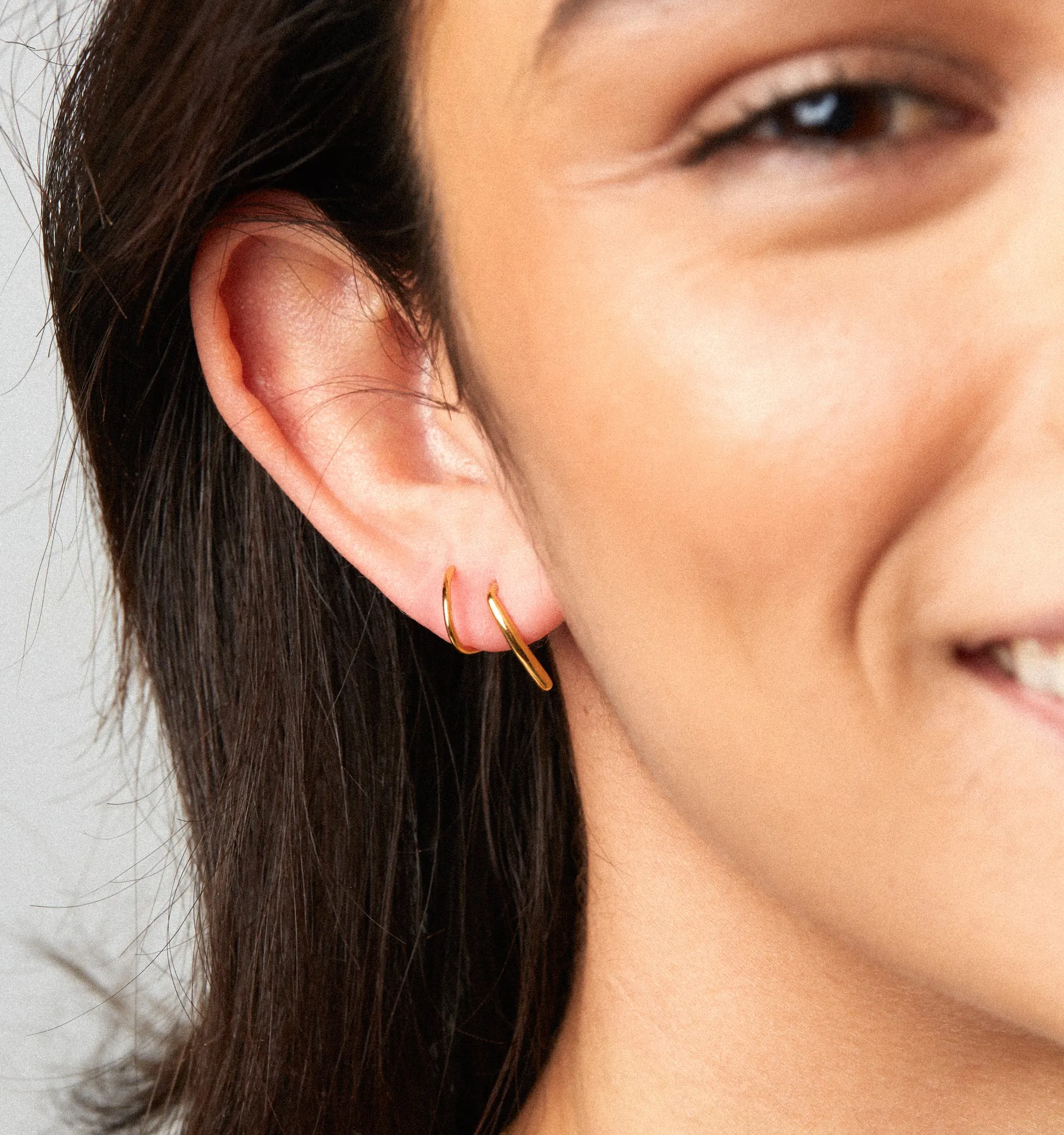 Double Hoops Earrings - Illusion Earrings