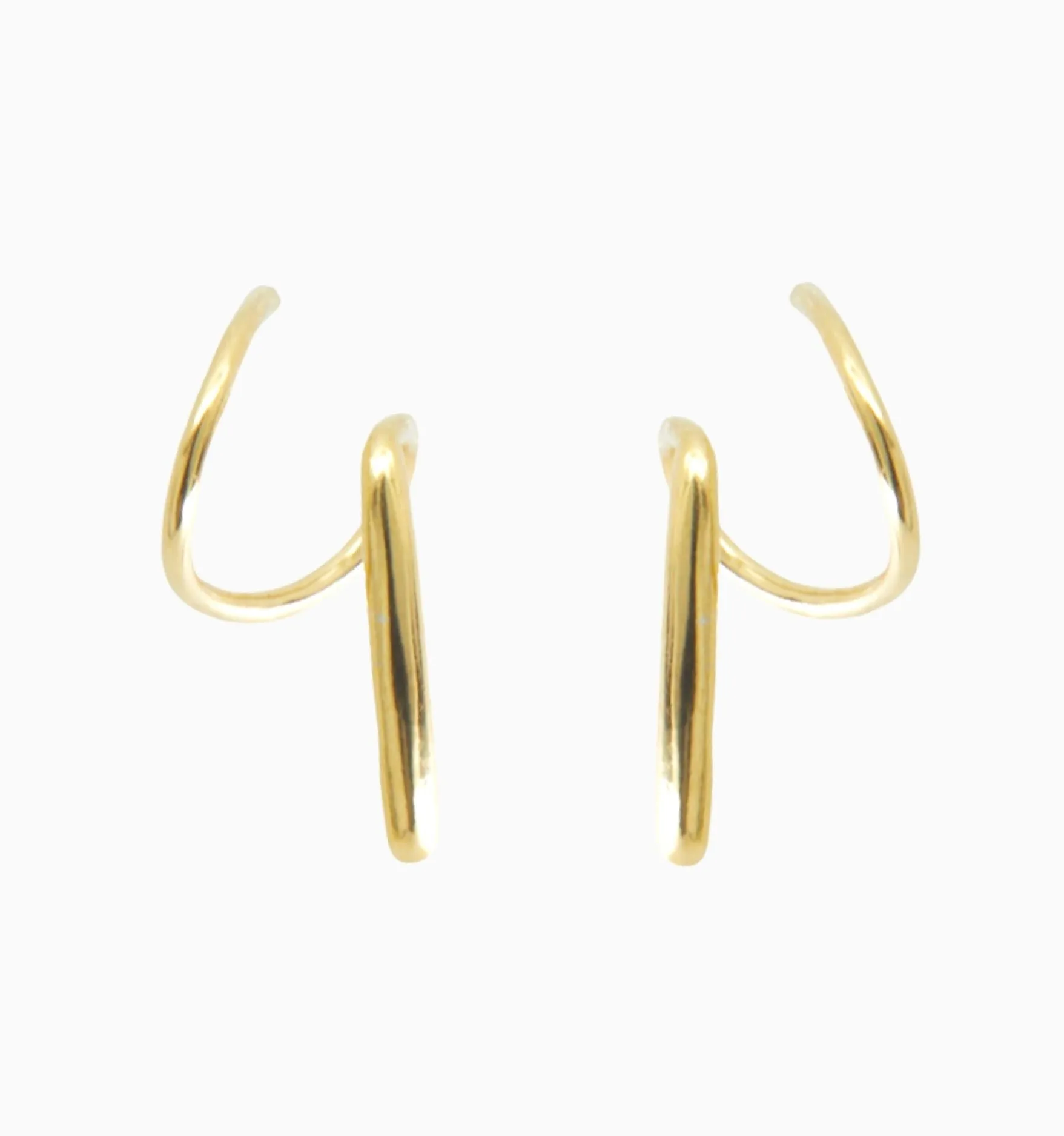 Double Hoops Earrings - Illusion Earrings