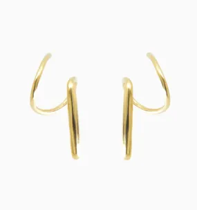 Double Hoops Earrings - Illusion Earrings