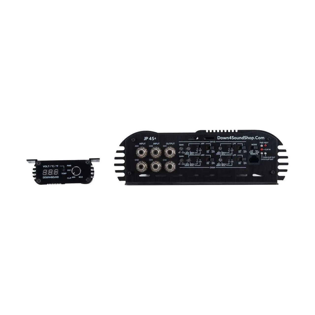 Down4Sound JP454 BLACK 4000W 4-Channel Amplifier