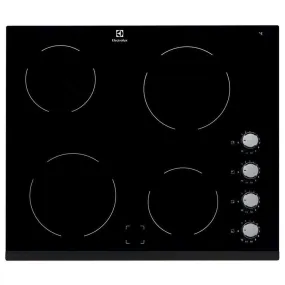Electrolux 60cm 4 Zone Built-In Electric Hob - Black | EHF6140FOK