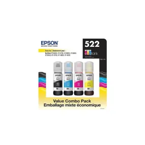 Epson T522 Black & Color Ink Bottles Club Pack