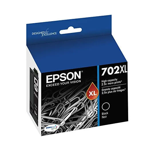 Epson T702XL120-S DURABrite Ultra Black High Capacity Cartridge Ink
