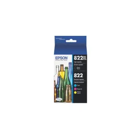 Epson T822XL-BCS T822XL/T822 4-Pack High-Yield Standard Capacity Ink Cartridges