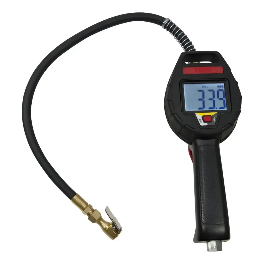 Esco 10961 Digital Tire Inflator, 20" Hose, Euro Chuck