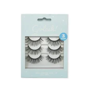 Eyes- Kara Beauty Girlash! 3D Faux Mink Natural Effect Lashes 3 PAIRS LG3210 (12pc box, $3 each)
