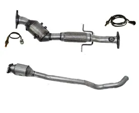 For 10-13 Transit Connect 2.0 Flex Pipe F&R Main Catalytic Converter O2 Sensors