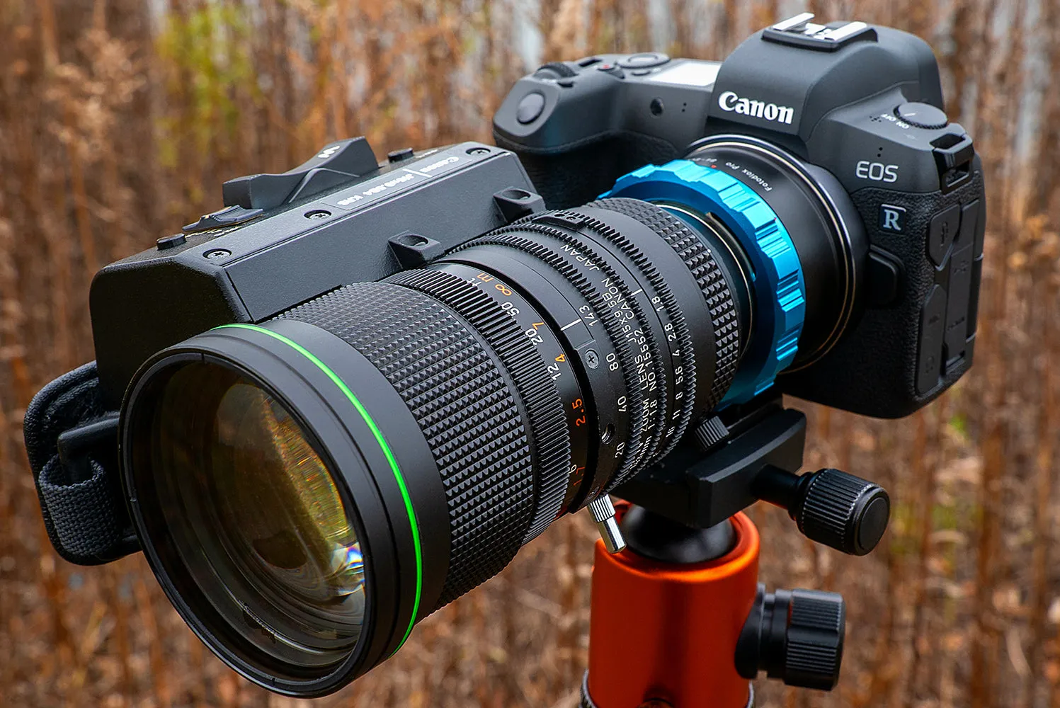 Fotodiox Pro Lens Adapter Compatible with B4 (2/3") ENG Cine Lenses to fit Canon RF Mount Mirrorless Cameras