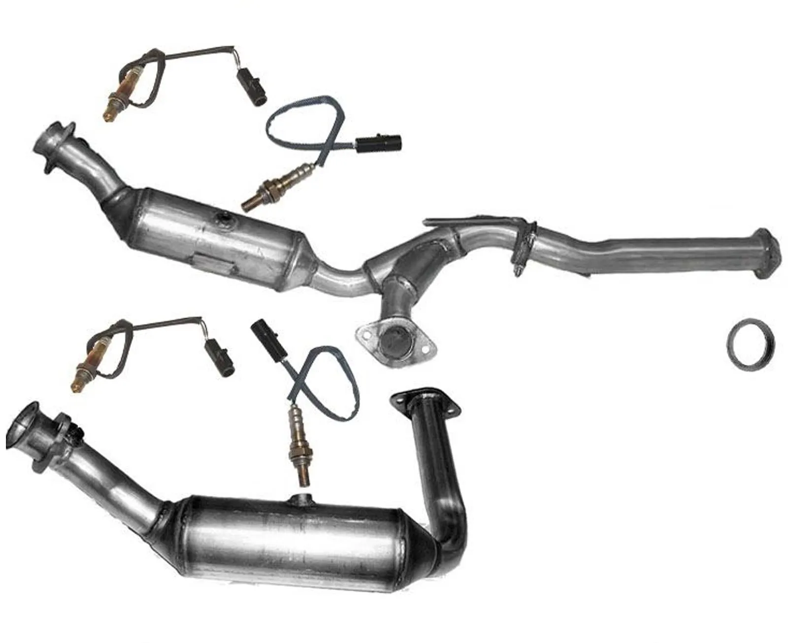 Front Y Pipe Catalytic Converters & O2 Sensors for Ford Ranger 4.0L 07-11