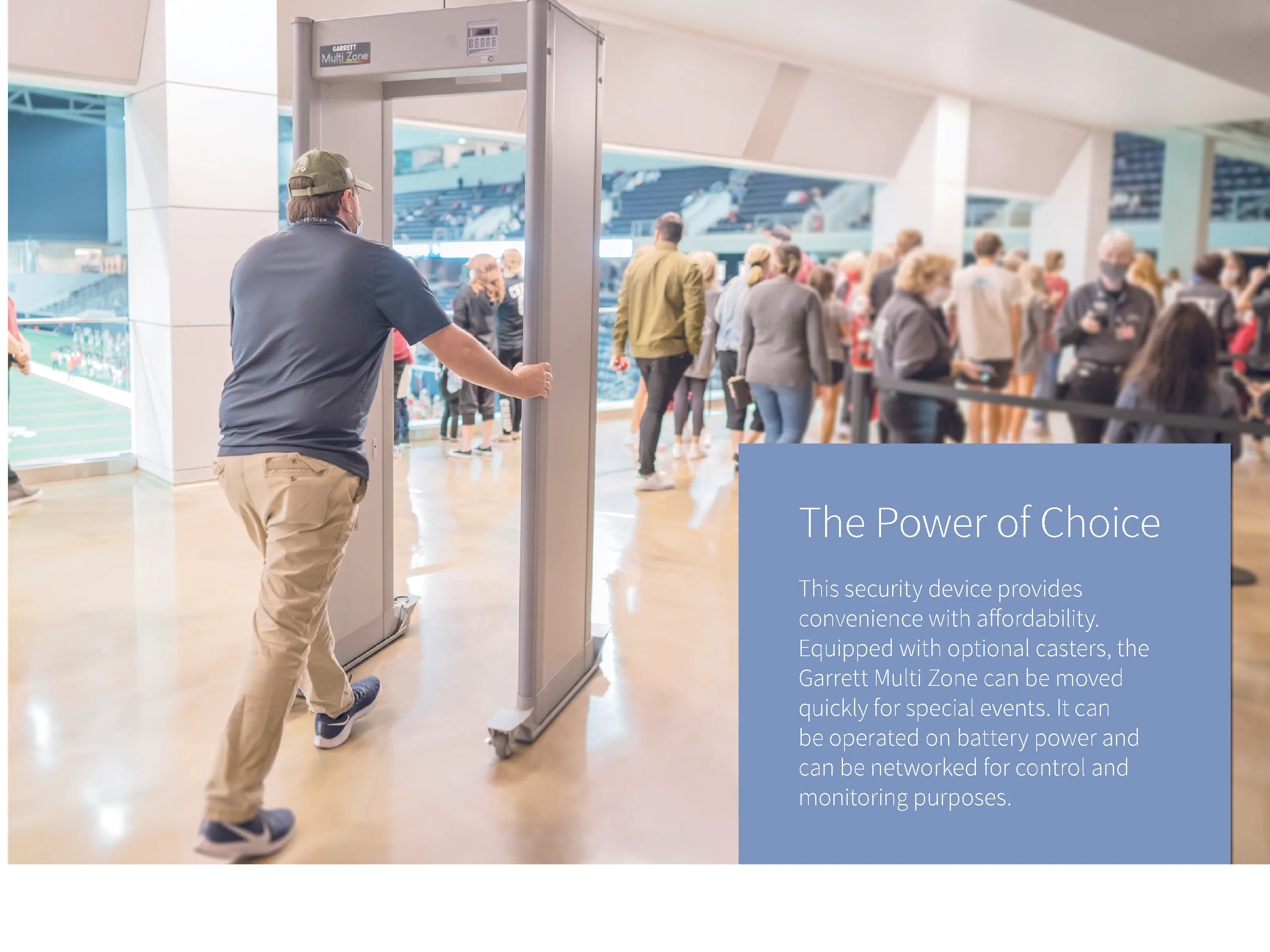 Garrett Multi Zone™ Walk-Through Security Metal Detector