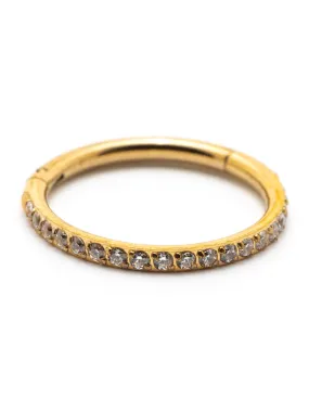 Gold Gem Ring Steel Clicker