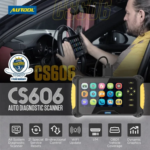 GT-CS606 Autool CS606 OBD2 Scanner OBDII Diagnostic Tool