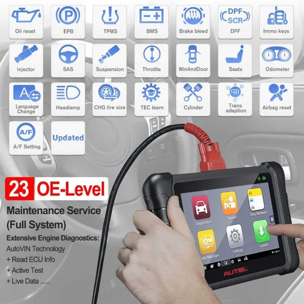 GT-DS900 Autel Maxidas DS900 | Advanced Diagnostic Scanner (Coding & Component Testing) | 2 Years Software Updates