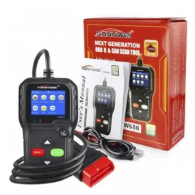 GT-KW680 - Konnwei Diagnostic Scan Tool (OBDII Engine Codes & Live Data)