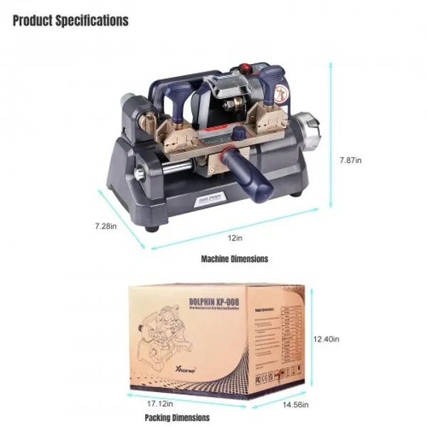 GT-XP-008 - Key Cutting Machine for Mortice Keys