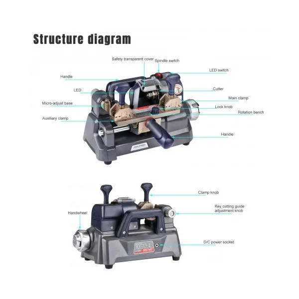 GT-XP-008 - Key Cutting Machine for Mortice Keys